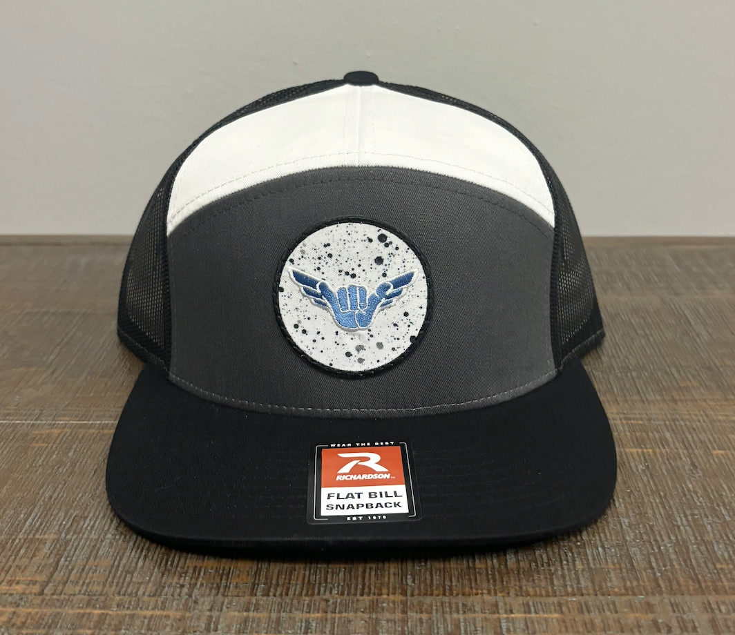 Custom fabric patch hat detail