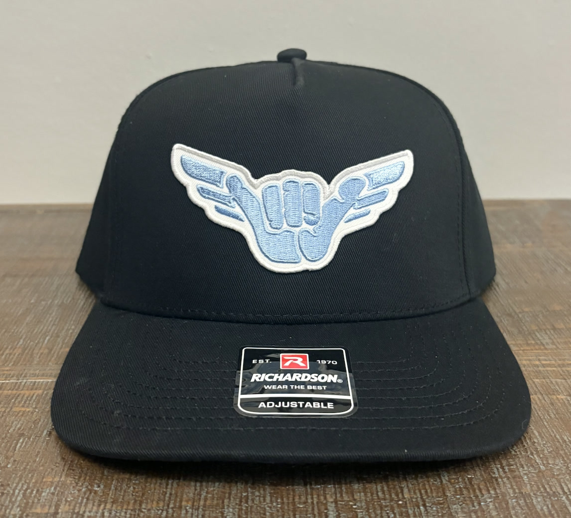 Custom fabric patch hat detail