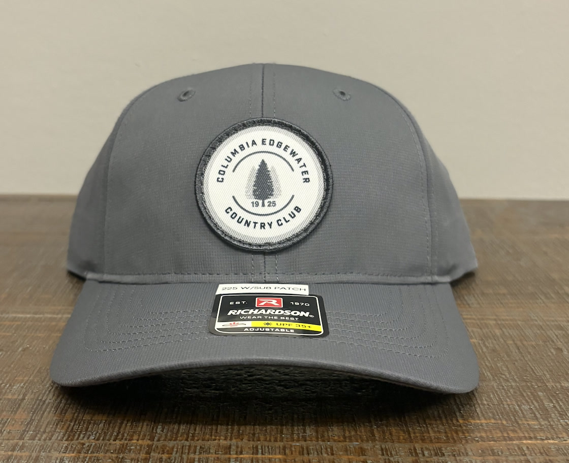 Custom fabric patch hat detail
